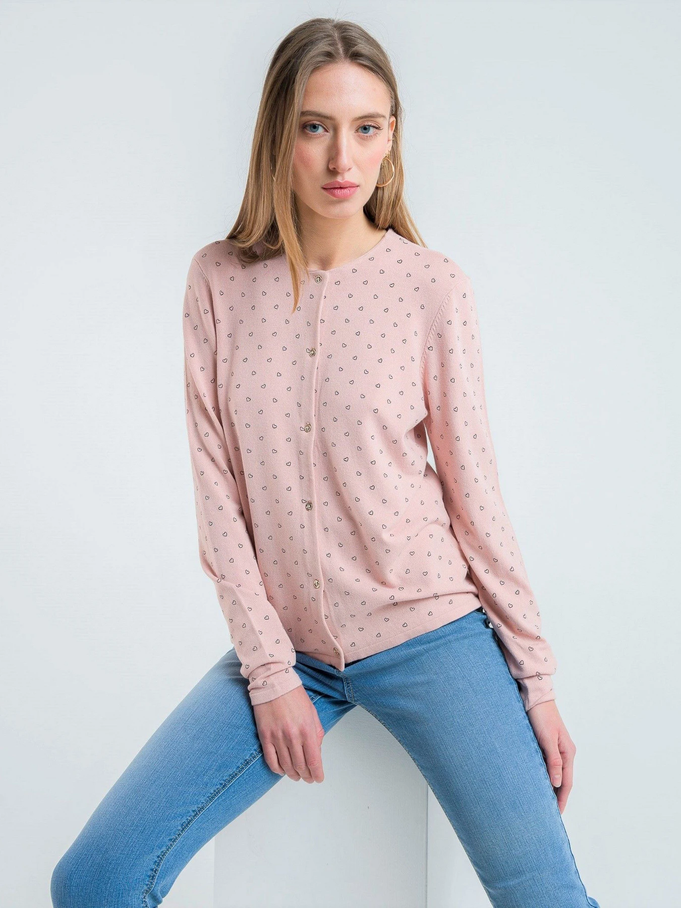 Свитры и кардиганы Piazza Italia модель 06414_pale pink Свитры и кардиганы Piazza Italia модель 06414_pale pink Фото