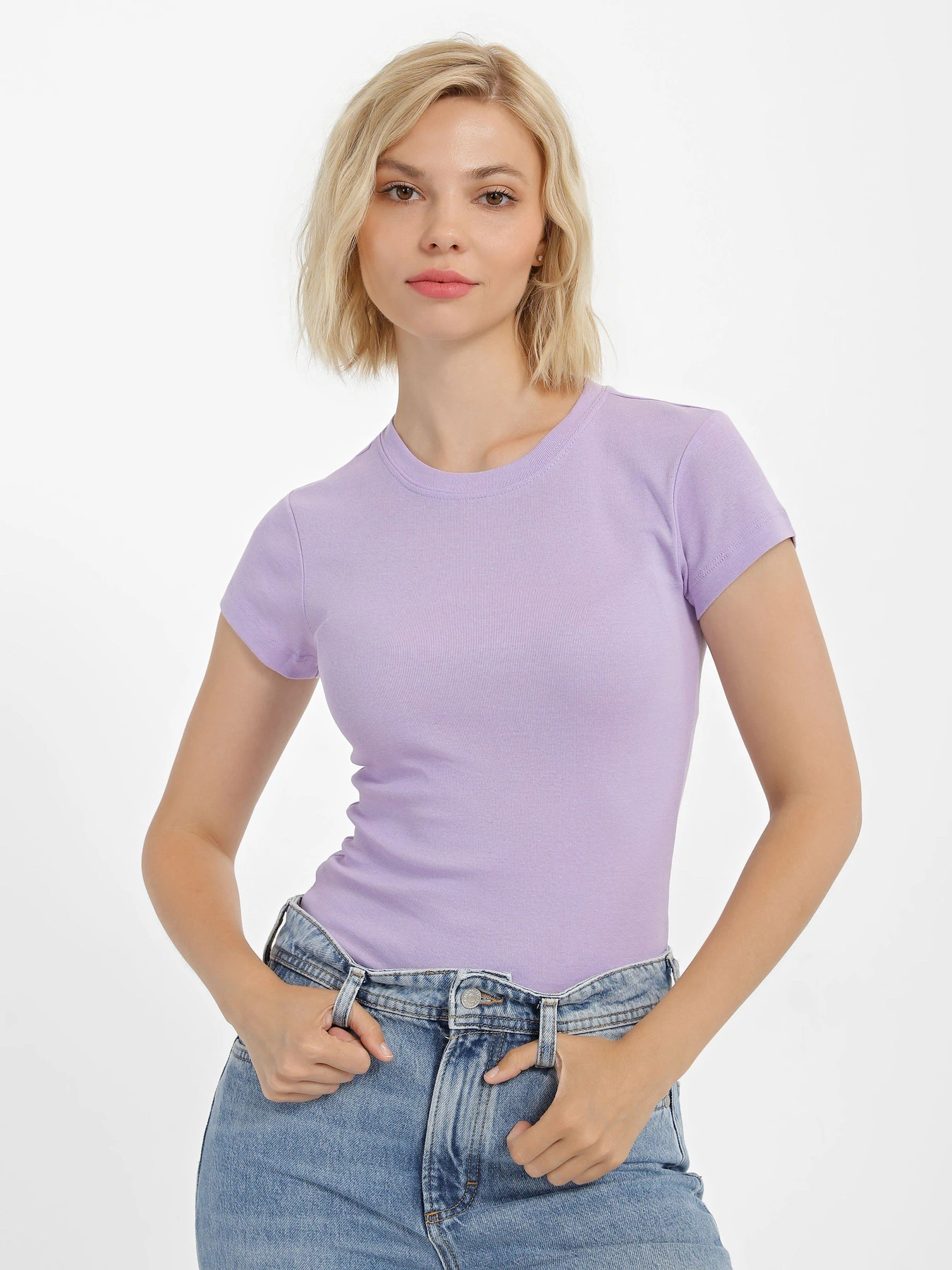 Футболки и поло Piazza Italia модель 50750_lilac Футболки и поло Piazza Italia модель 50750_lilac Фото