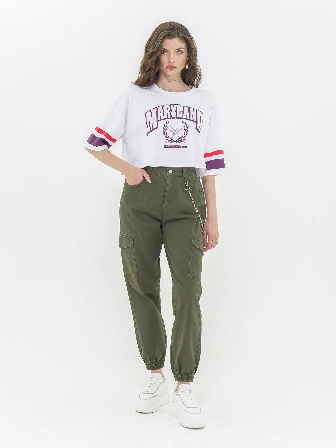 Штани Piazza Italia модель 06646_military green Фото