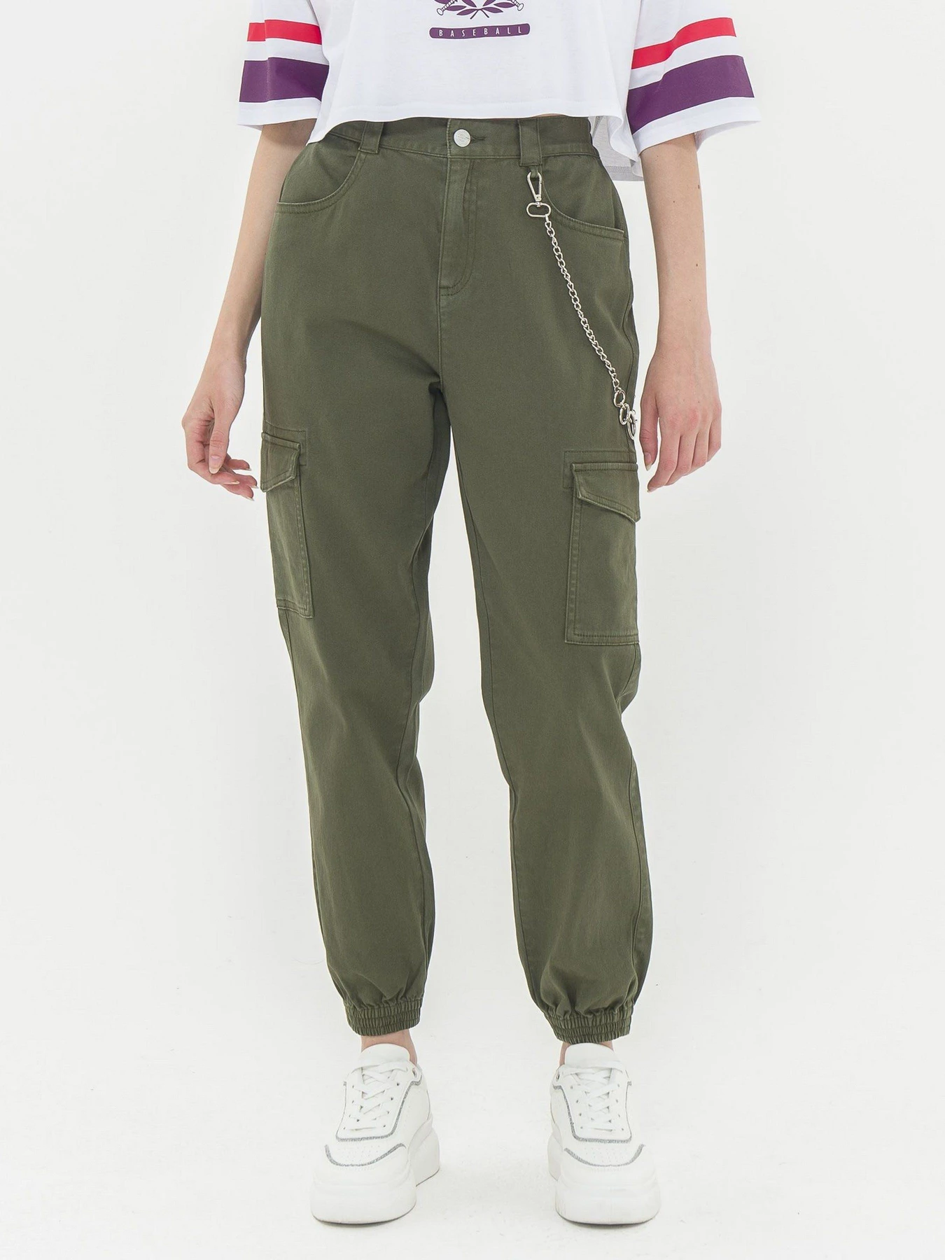 Штани Piazza Italia модель 06646_military green Фото