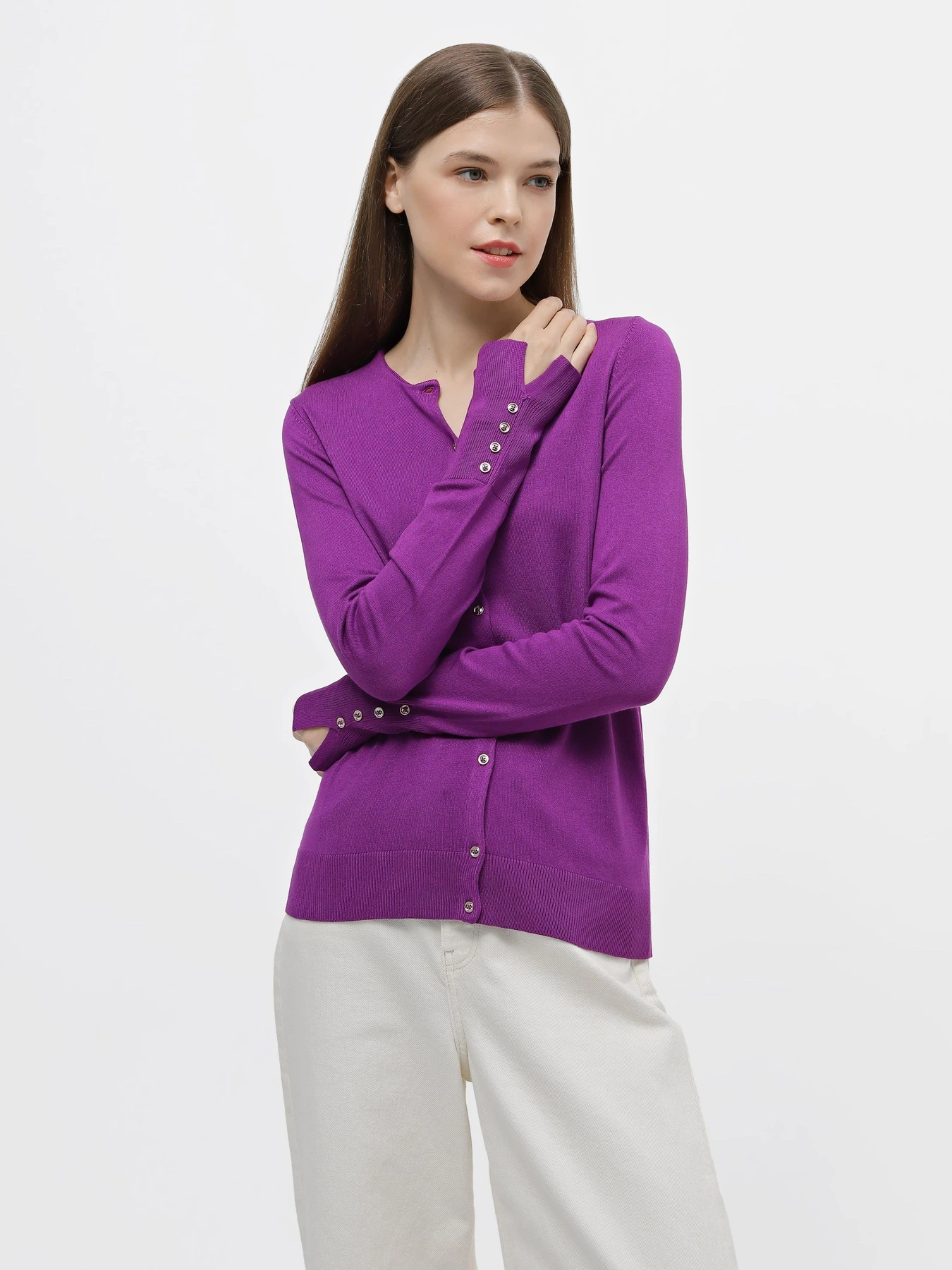 Свитры и кардиганы Piazza Italia модель 06891_violet Фото