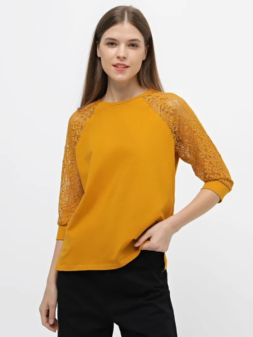 Худи и свитшоты Piazza Italia модель 07344_mustard Фото