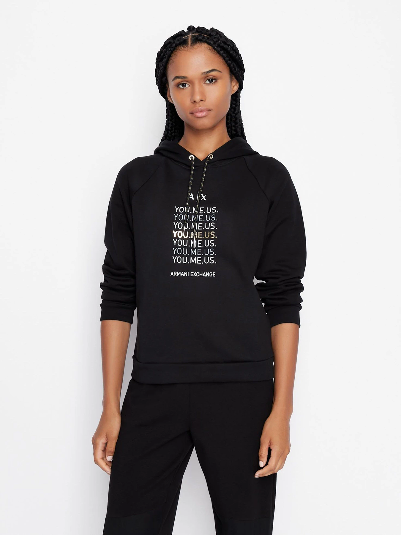 Худи и свитшоты Armani Exchange You.me.us. модель 6LYM27-YJ5VZ-1200 Фото