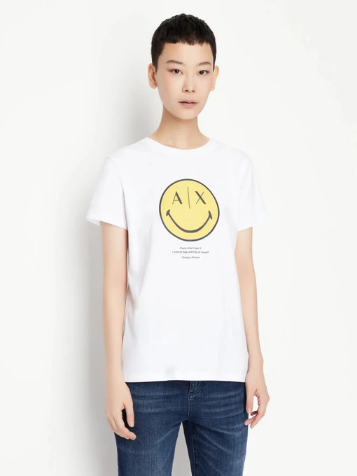 Футболки і поло Armani Exchange SmileyWorld® модель 6LYT67-YJ3RZ-1000 Фото