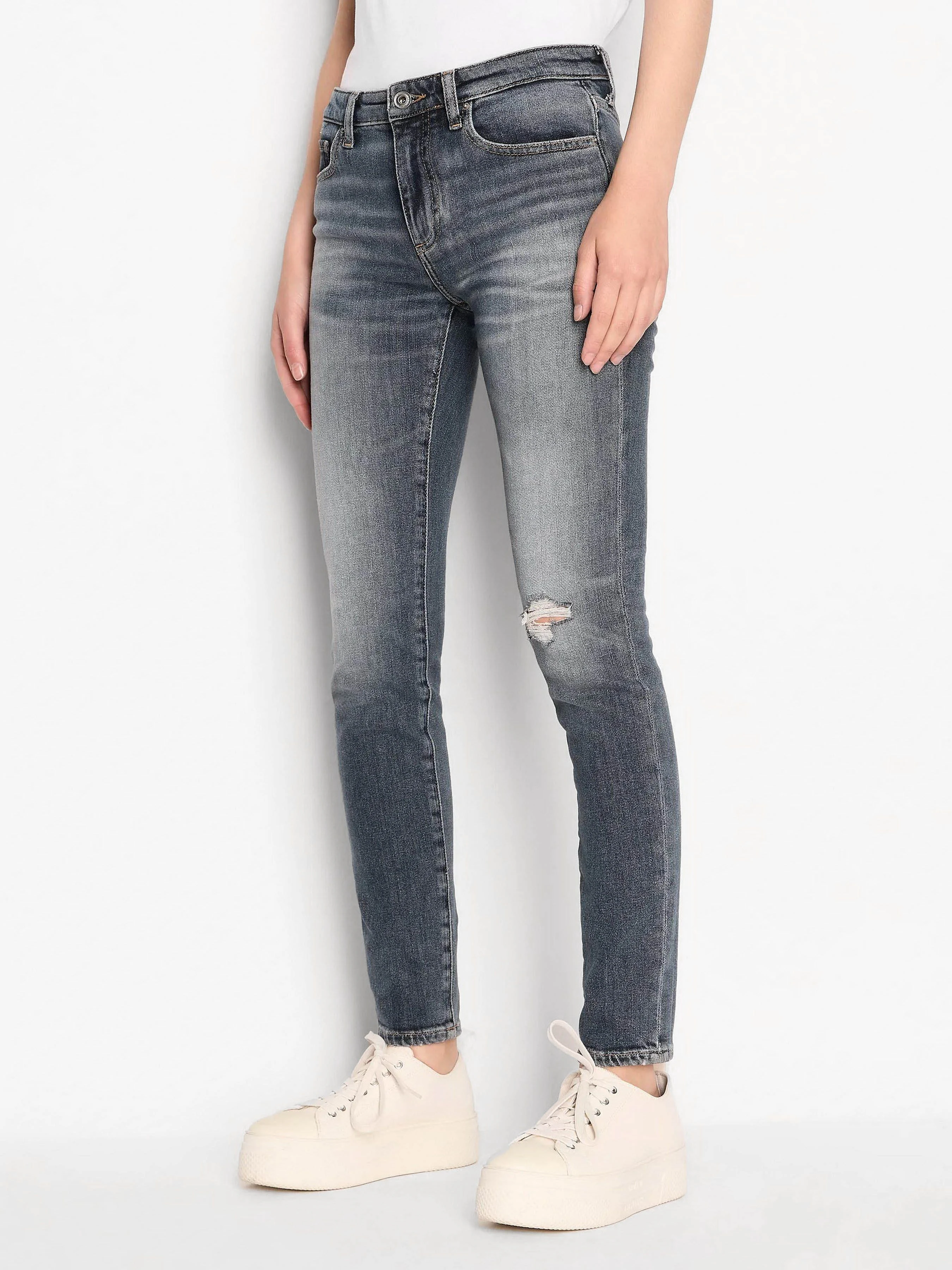 Бавовняні Жіночі Скіні джинси Armani Exchange J01