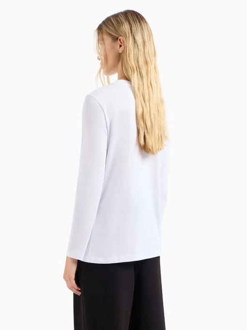 Бавовняний Жіночий Лонгслів Armani Exchange фото 2