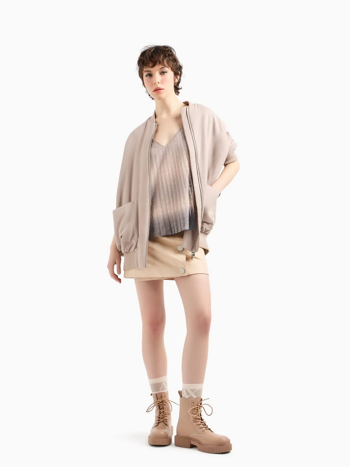 Футболки и поло Armani Exchange Plisse Degrade модель 3DYH01-YNYLZ-1786 Фото