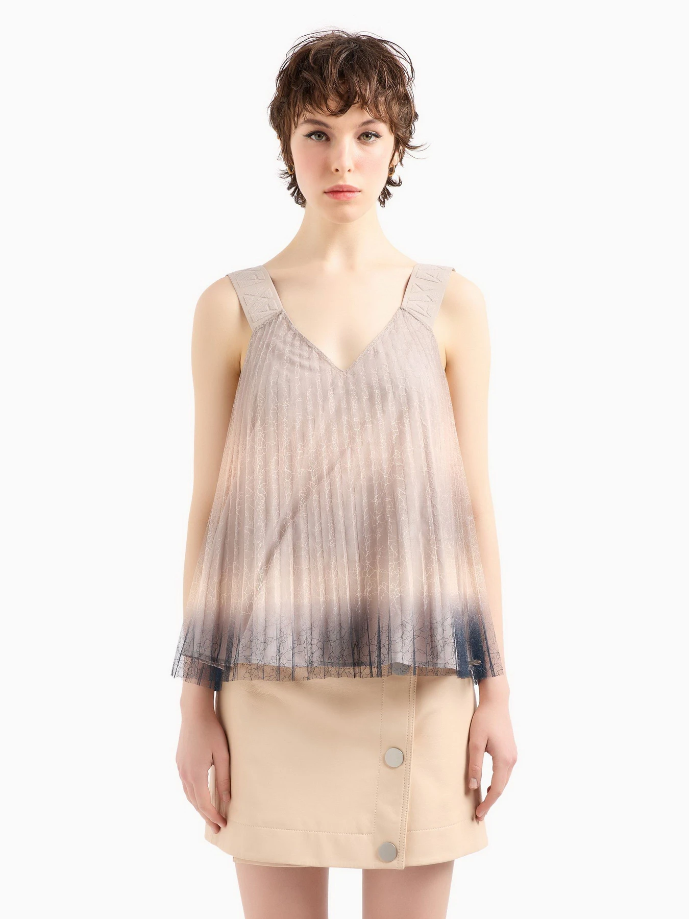 Футболки и поло Armani Exchange Plisse Degrade модель 3DYH01-YNYLZ-1786 Фото