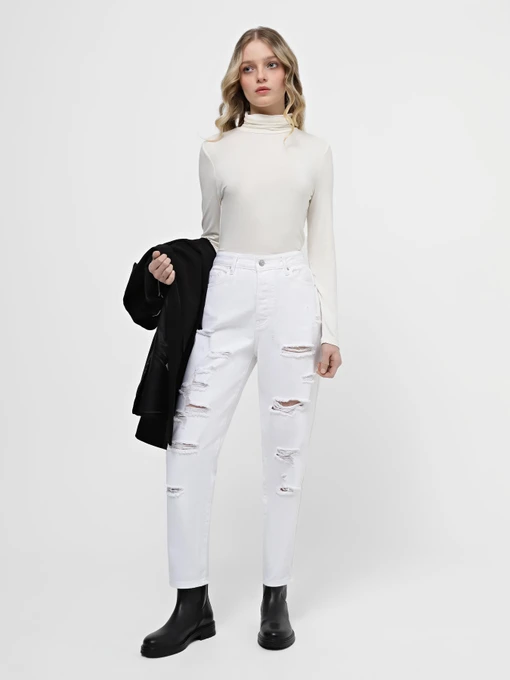 Бавовняні Жіночі Джинси мом Armani Exchange J51 фото 2