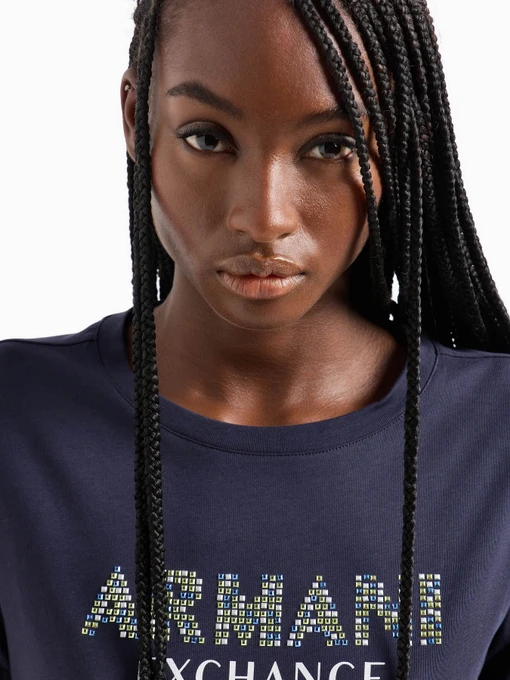 Бавовняна Жіноча Футболка Armani Exchange фото 3
