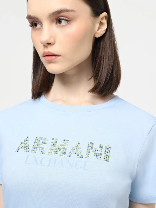 Бавовняна Жіноча Футболка Armani Exchange фото 3