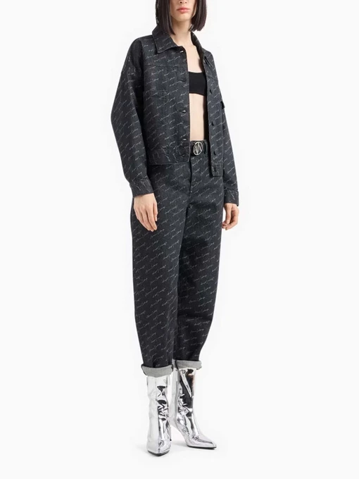 Бавовняна Жіноча Джинсова куртка Armani Exchange фото 3