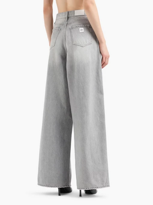Бавовняні Жіночі Широкі джинси Armani Exchange фото 2