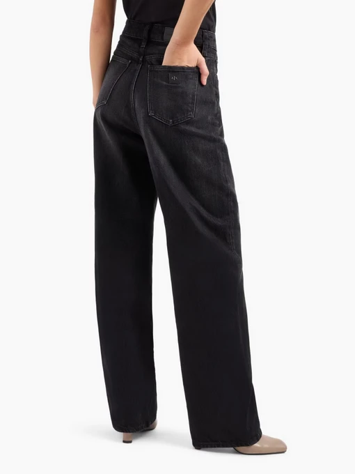 Бавовняні Жіночі Широкі джинси Armani Exchange фото 2