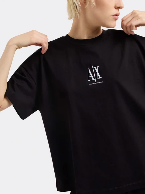 Бавовняна Жіноча Футболка Armani Exchange фото 3