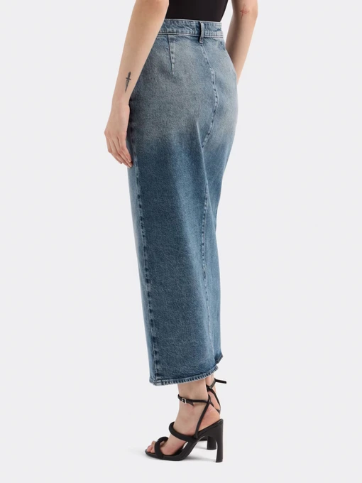 Бавовняна Жіноча Джинсова спідниця Armani Exchange фото 2