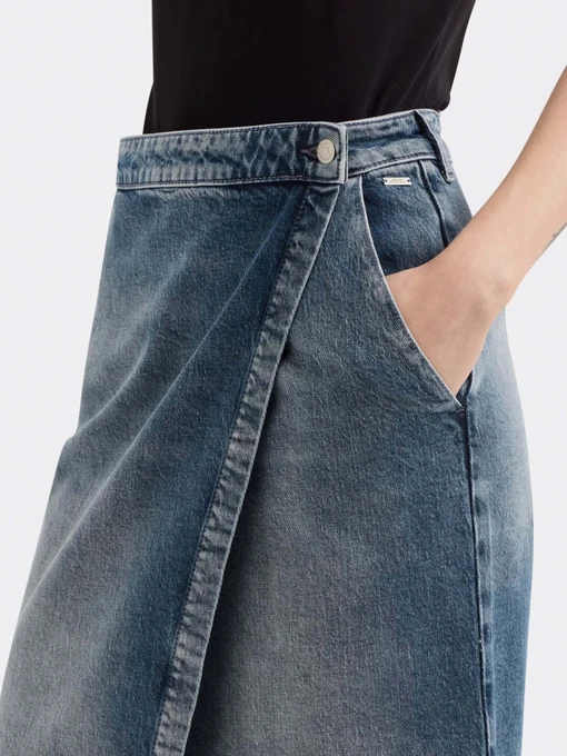 Бавовняна Жіноча Джинсова спідниця Armani Exchange фото 3