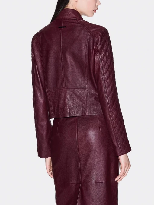 Шкіряна Жіноча Шкіряна куртка Armani Exchange фото 2
