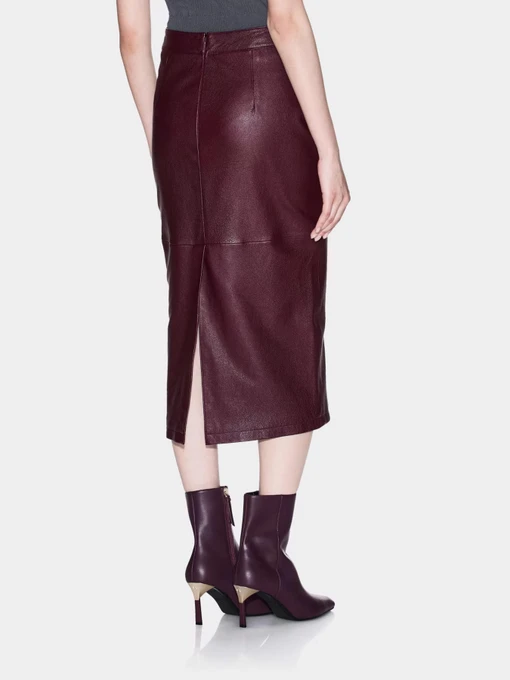 Шкіряна Жіноча Спідниця міді Armani Exchange фото 2