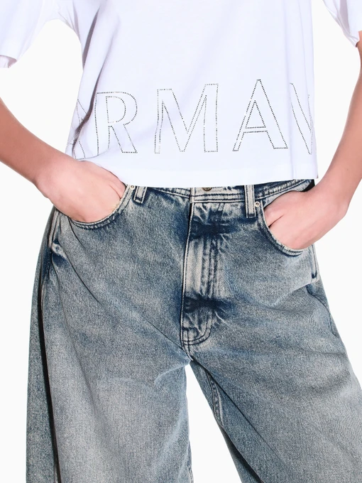 Бавовняна Жіноча Футболка Armani Exchange фото 3