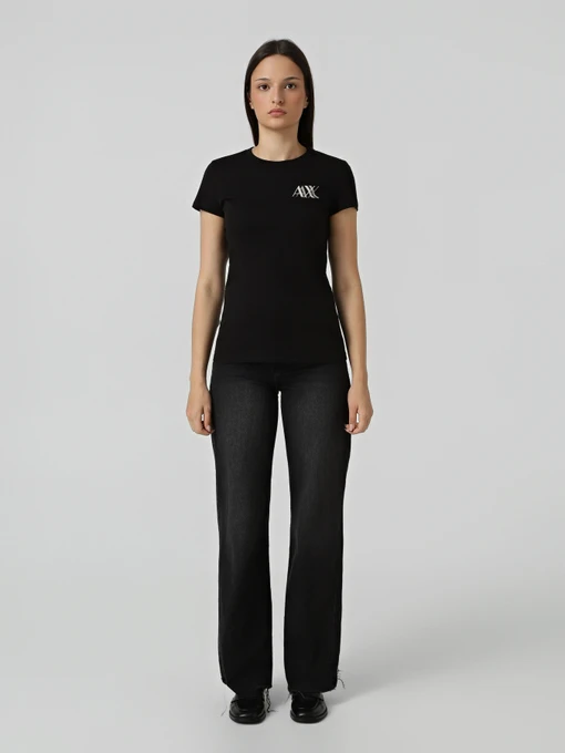 Бавовняна Жіноча Футболка Armani Exchange фото 2