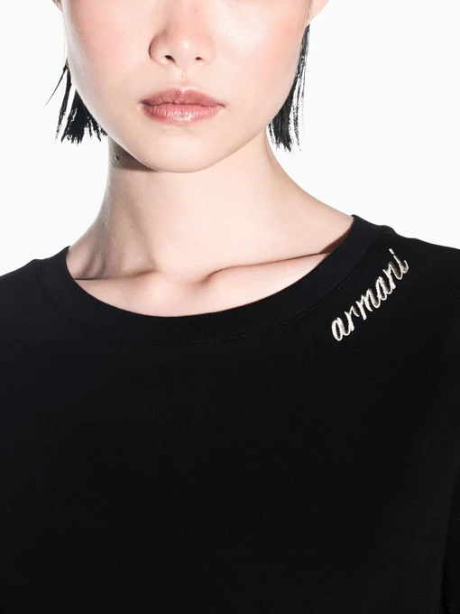 Бавовняна Жіноча Футболка Armani Exchange фото 3