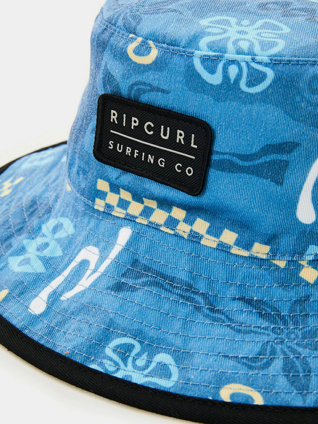 Шапки и кепки Rip Curl Revo Vallry Wide Brim модель 00KBHE-213 Синій, жовтий Шапки и кепки Rip Curl Revo Vallry Wide Brim модель 00KBHE-213 Синій, жовтий Фото