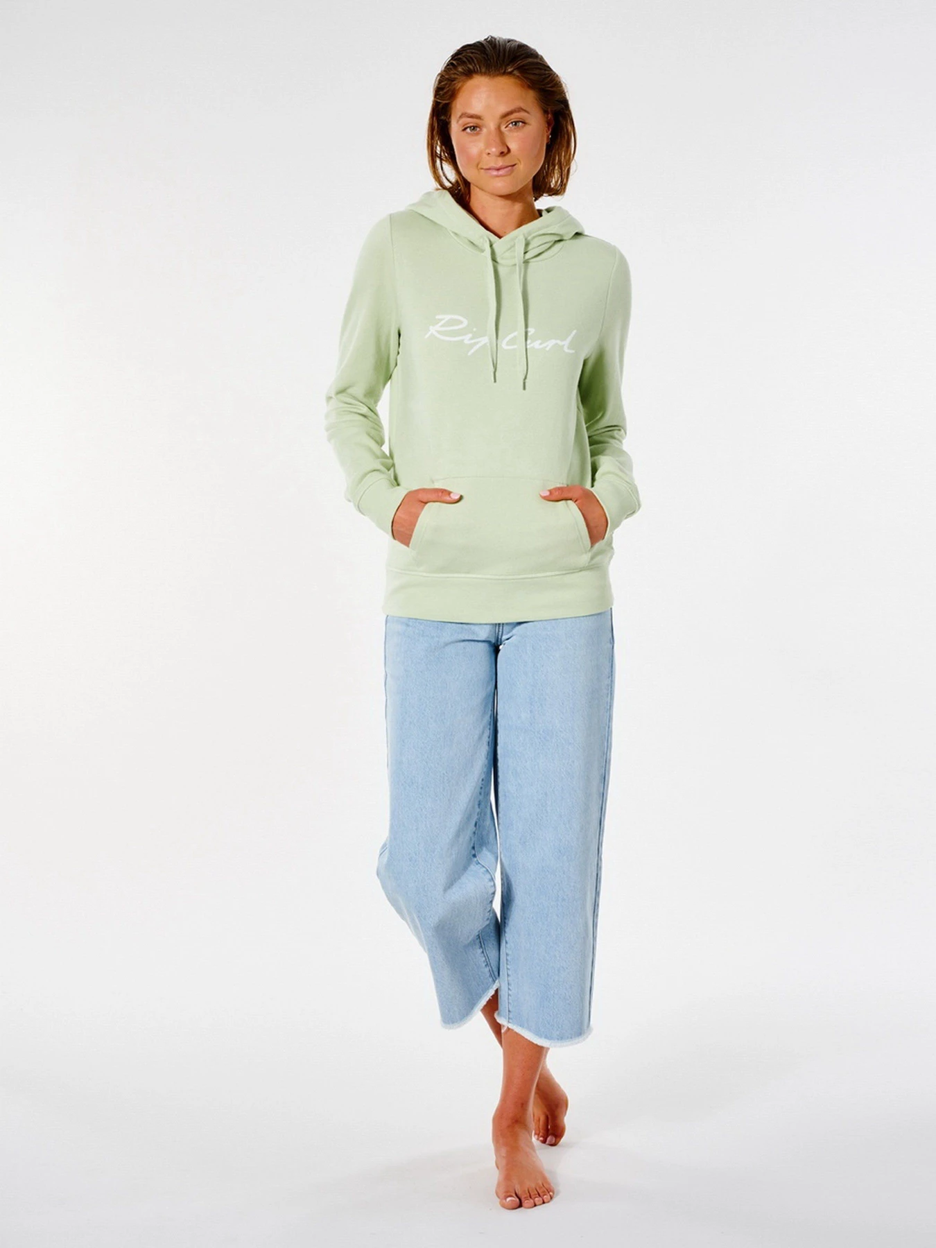 Худі та світшоти Rip Curl Script Standard Hood модель GFECO9-3396 Блідо-зелений Фото