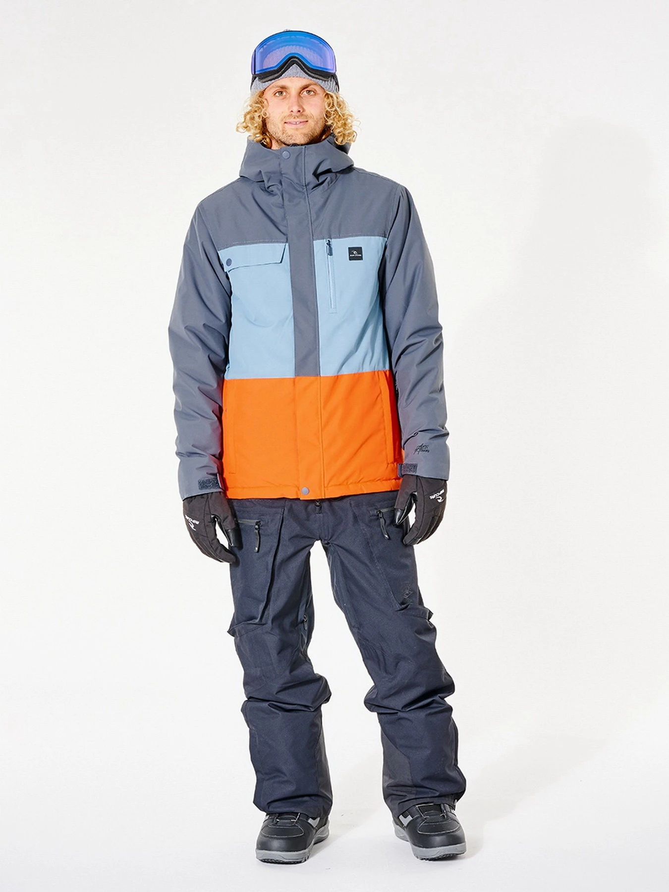 Куртки та дублянки Rip Curl Twister Snow модель SCJEA4-1115 Синій,блакитн,помаранч Куртки та дублянки Rip Curl Twister Snow модель SCJEA4-1115 Синій,блакитн,помаранч Фото