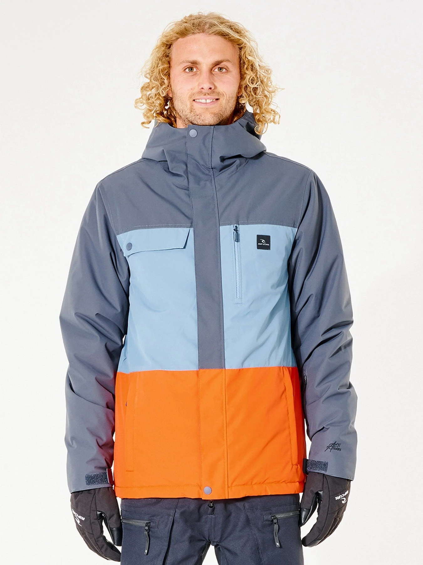Куртки та дублянки Rip Curl Twister Snow модель SCJEA4-1115 Синій,блакитн,помаранч Куртки та дублянки Rip Curl Twister Snow модель SCJEA4-1115 Синій,блакитн,помаранч Фото