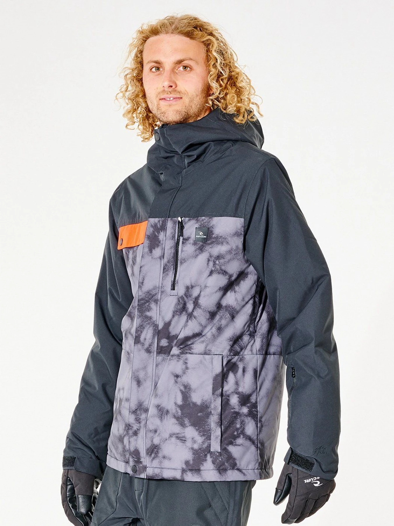 Куртки та дублянки Rip Curl Twister Snow модель SCJEA4-1619 Чорний, сірий Куртки та дублянки Rip Curl Twister Snow модель SCJEA4-1619 Чорний, сірий Фото
