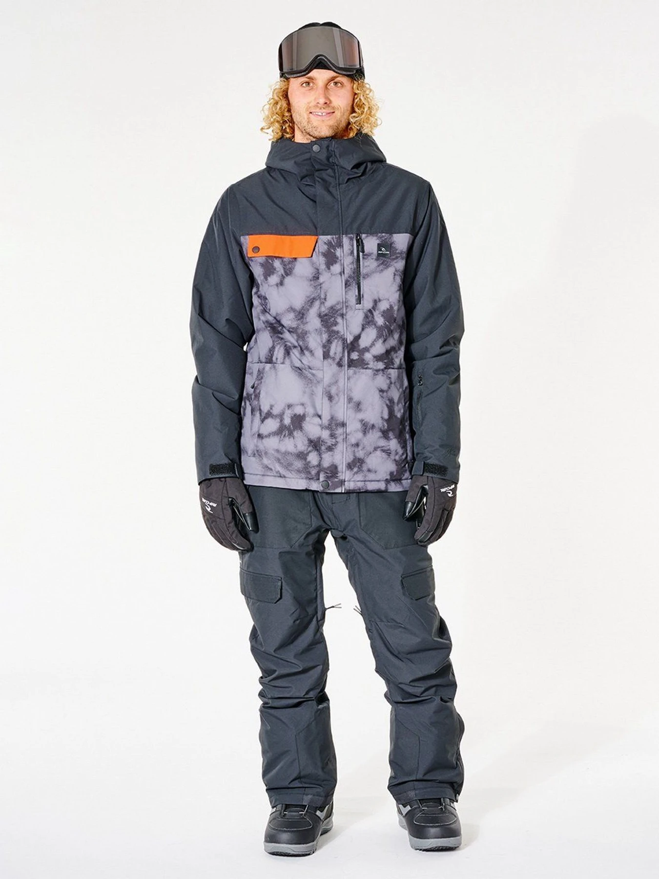 Куртки та дублянки Rip Curl Twister Snow модель SCJEA4-1619 Чорний, сірий Куртки та дублянки Rip Curl Twister Snow модель SCJEA4-1619 Чорний, сірий Фото