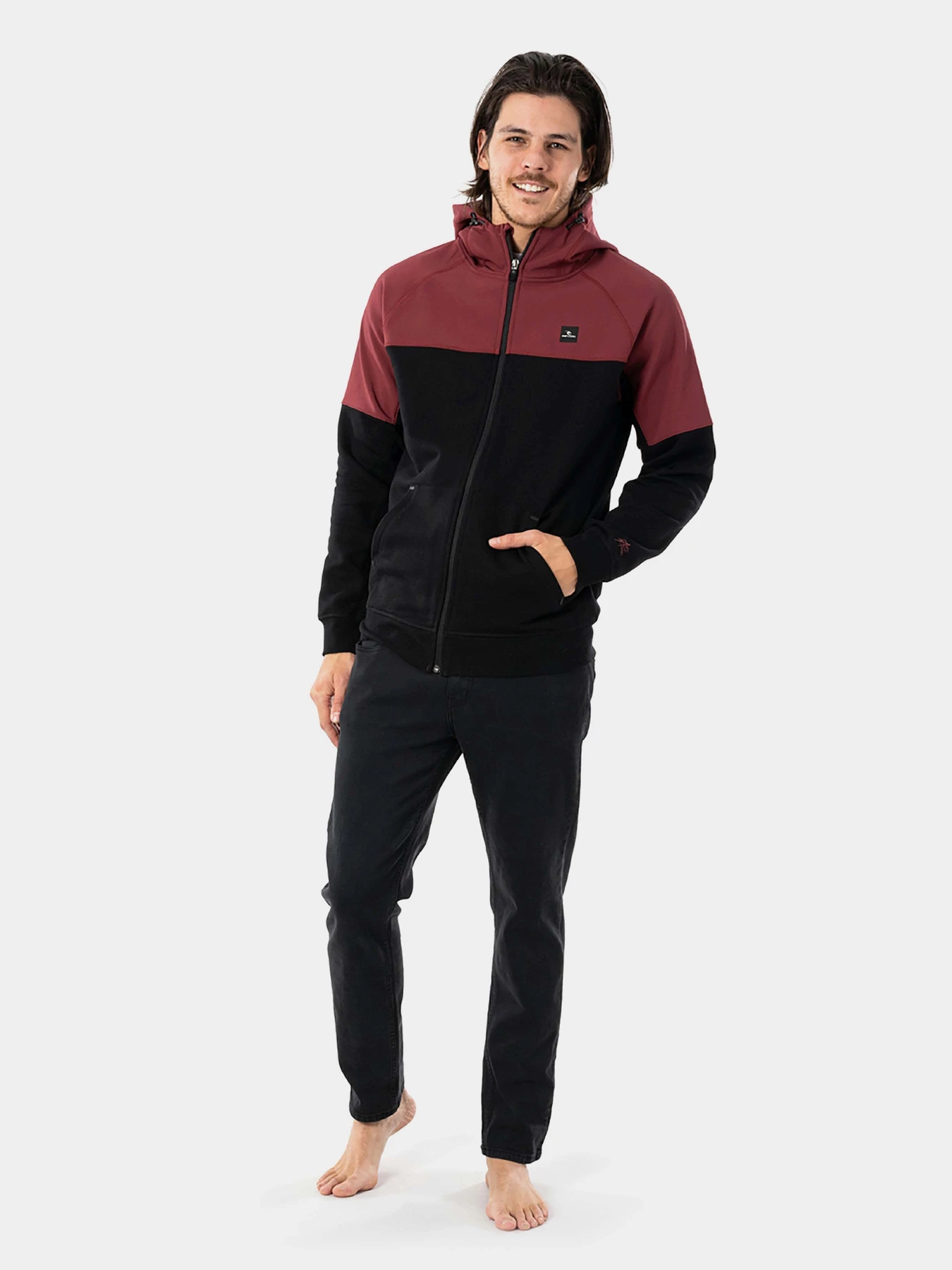 Худи и свитшоты Rip Curl модель CFEBH9-4370 Бордовий, чорний Худи и свитшоты Rip Curl модель CFEBH9-4370 Бордовий, чорний Фото