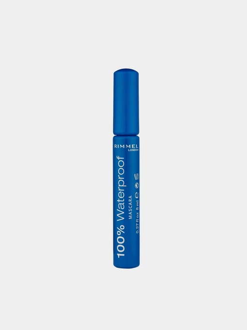 Туш для вій 100% Waterproof Mascara RIMMEL модель 5012874113101 Фото