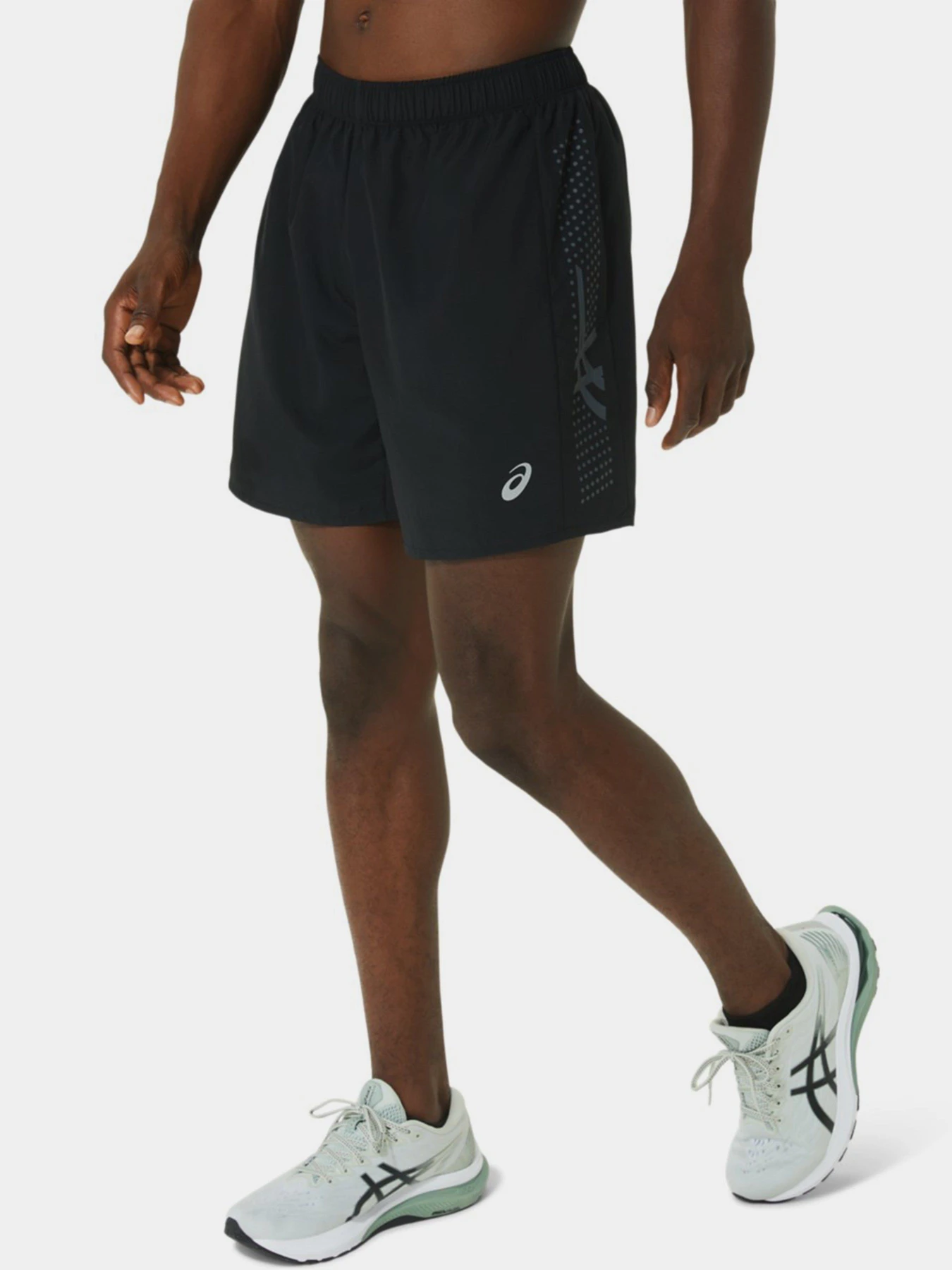 Шорти Asics Icon модель 2011C730-001 Чорний, сірий Шорти Asics Icon модель 2011C730-001 Чорний, сірий Фото