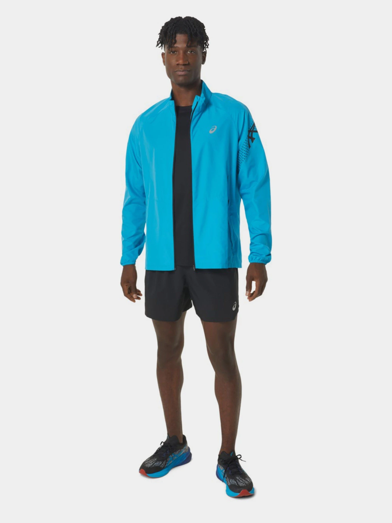 Куртки и дубленки Asics Icon модель 2011C733-403 Синій Куртки и дубленки Asics Icon модель 2011C733-403 Синій Фото