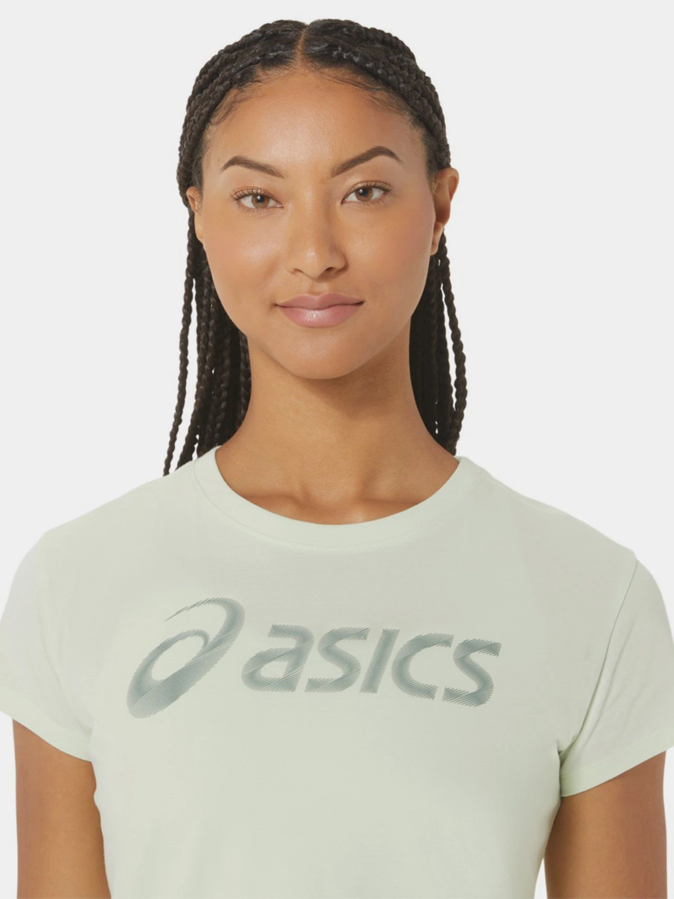 Футболки і поло Asics Big Logo III модель 2032C411-302 Зелений, сірий Футболки і поло Asics Big Logo III модель 2032C411-302 Зелений, сірий Фото