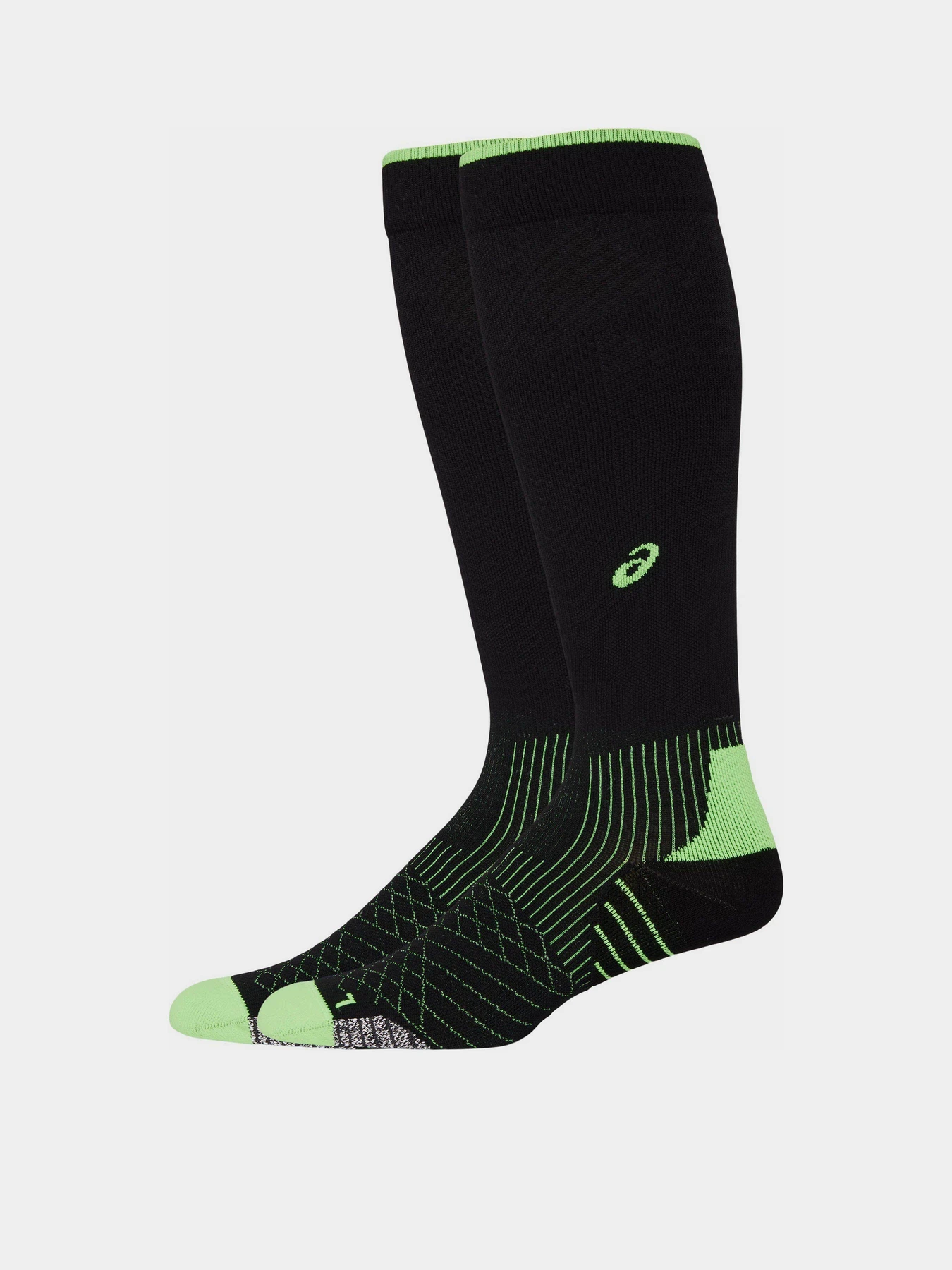 Шкарпетки та гольфи Asics MetaRun Compression модель 3013A914-001 Чорний, зелений Шкарпетки та гольфи Asics MetaRun Compression модель 3013A914-001 Чорний, зелений Фото