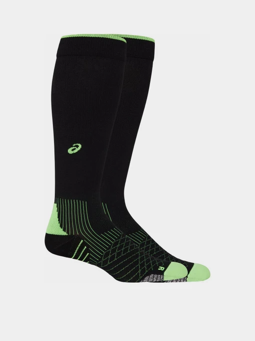 Носки и гольфы Asics MetaRun Compression модель 3013A914-001 Чорний, зелений Фото