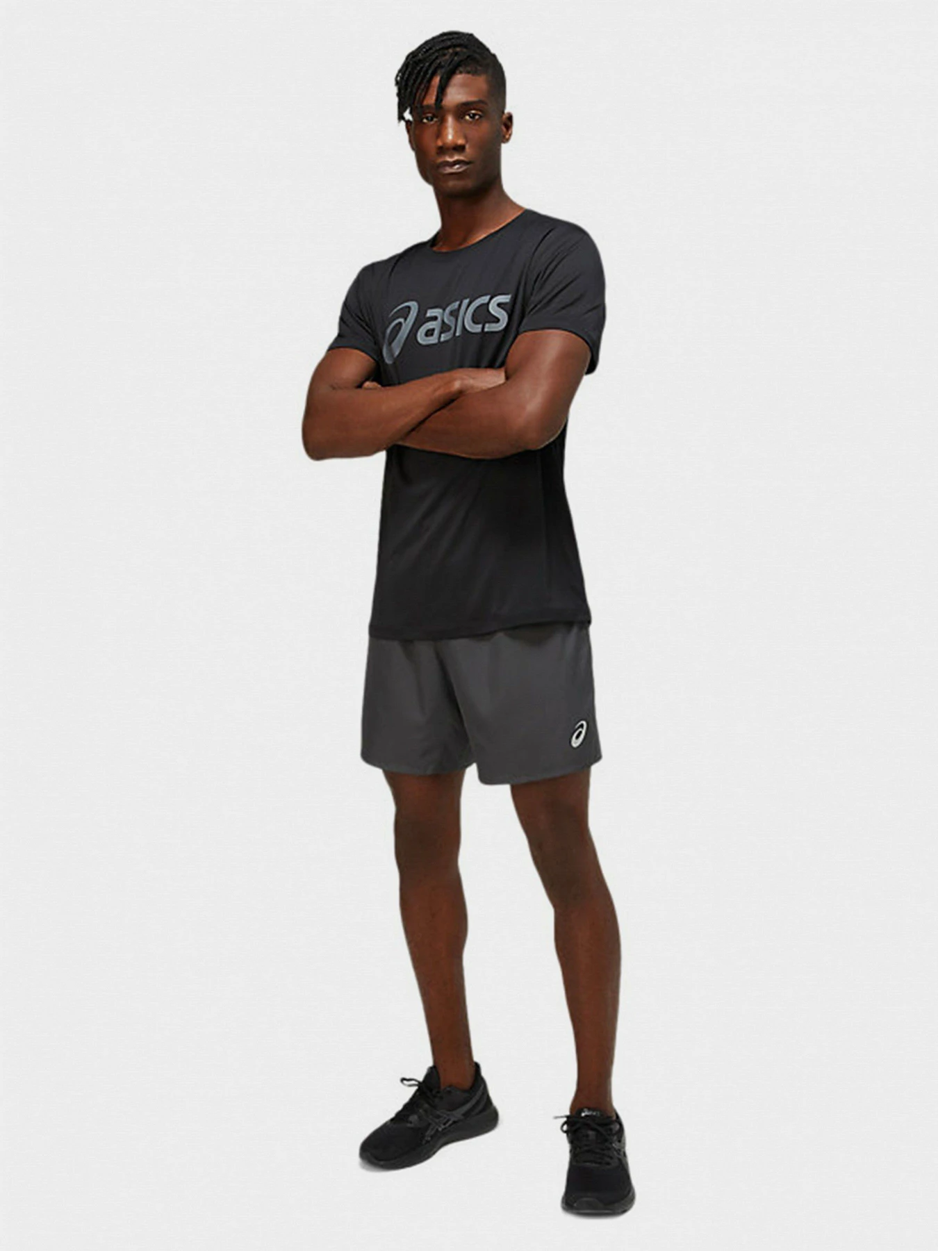 Футболки и поло Asics Core Asics Top модель 2011C334-002 Чорний, сірий Футболки и поло Asics Core Asics Top модель 2011C334-002 Чорний, сірий Фото
