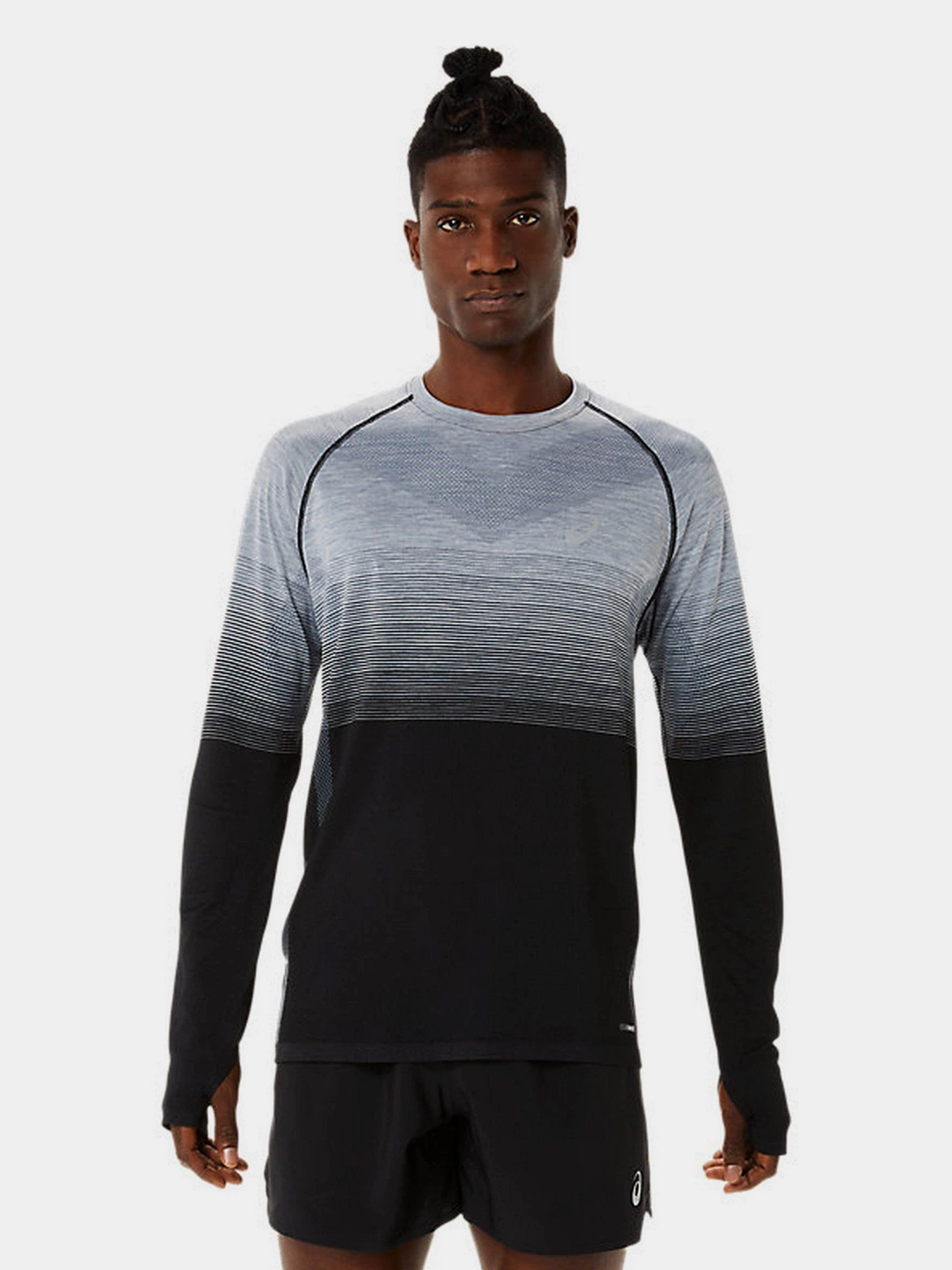 Худи и свитшоты Asics Seamless модель 2011C394-002 Чорний, сірий Худи и свитшоты Asics Seamless модель 2011C394-002 Чорний, сірий Фото