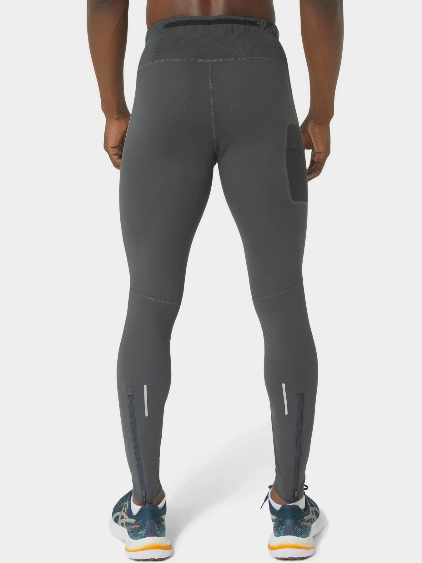 Штани Asics Winter Run Tight модель 2011C881-020 Сірий, бірюзовий Фото