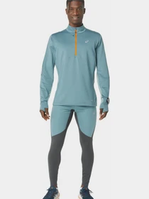 Штани Asics Winter Run Tight модель 2011C881-020 Сірий, бірюзовий Фото