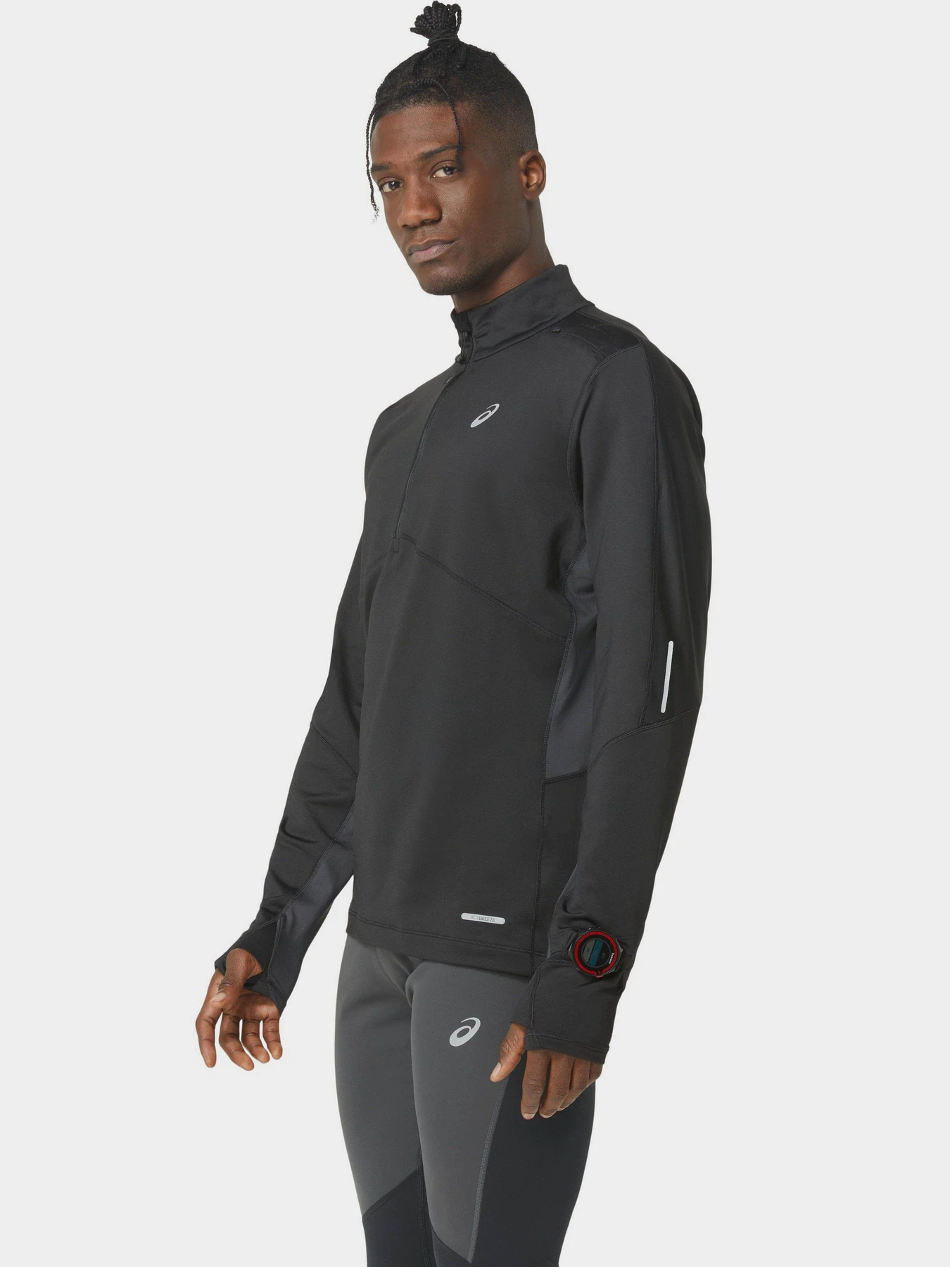 Худи и свитшоты Asics Winter Run 1/2 Zip Mid Layer модель 2011C882-001 Чорний, сірий Худи и свитшоты Asics Winter Run 1/2 Zip Mid Layer модель 2011C882-001 Чорний, сірий Фото