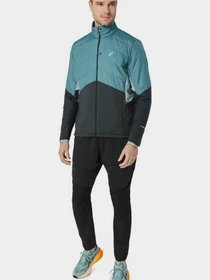 Куртки та дублянки Asics Winter Run модель 2011C883-400 Бірюзовий, сірий Фото