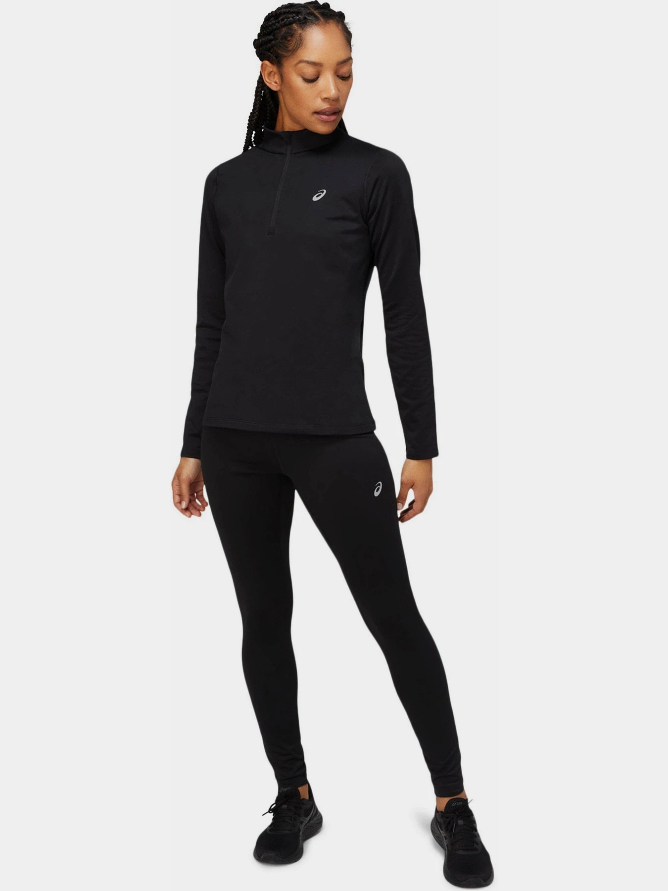 Худі та світшоти Asics Core Ls 1/2 Zip Winter модель 2012C343-001 Чорний Худі та світшоти Asics Core Ls 1/2 Zip Winter модель 2012C343-001 Чорний Фото