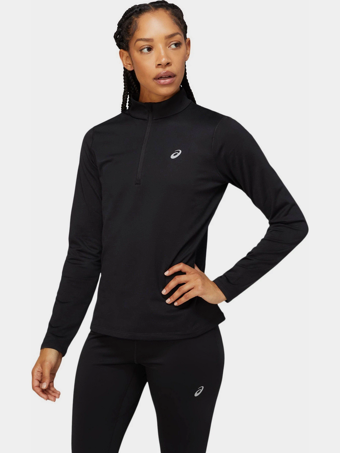 Худі та світшоти Asics Core Ls 1/2 Zip Winter модель 2012C343-001 Чорний Худі та світшоти Asics Core Ls 1/2 Zip Winter модель 2012C343-001 Чорний Фото