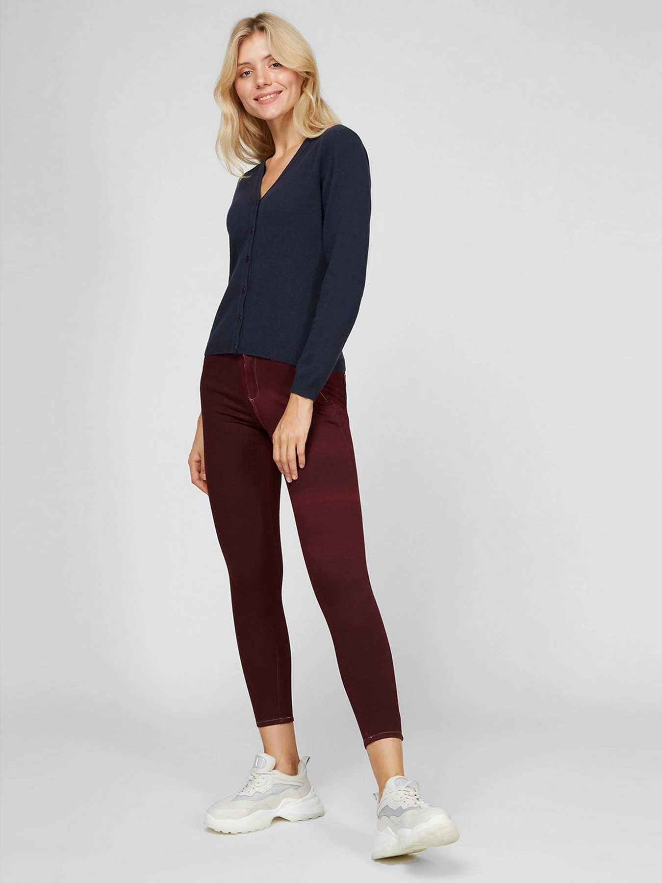 Джинсы Sassofono модель A191-SF-321013, Бордовий Джинсы Sassofono модель A191-SF-321013, Бордовий Фото
