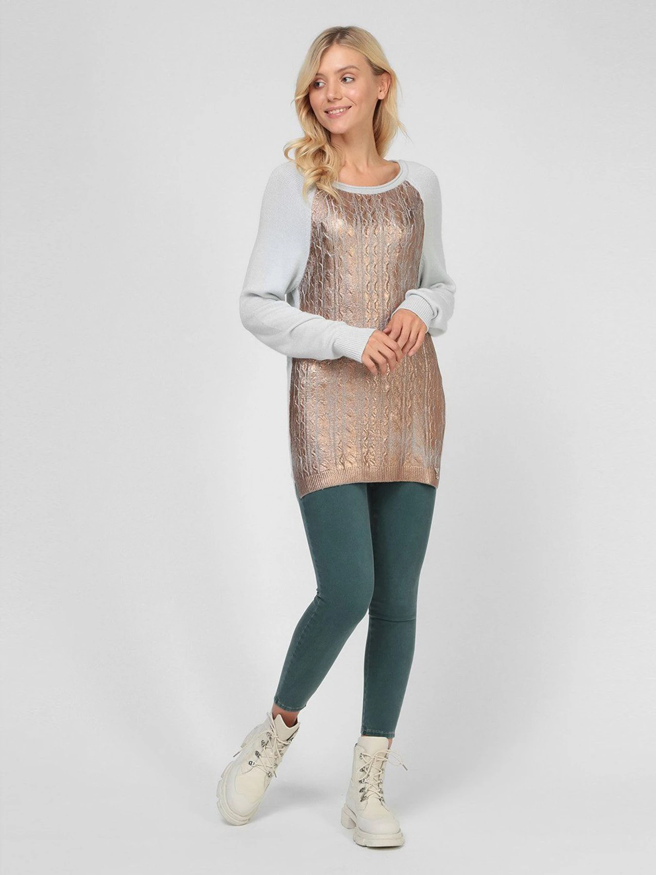 Свитры и кардиганы Sassofono модель A191-SF-422122, СІРИЙ Свитры и кардиганы Sassofono модель A191-SF-422122, СІРИЙ Фото