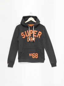 Худі та світшоти Superdry модель RN1276858_т.сірий з помаранчевим Фото